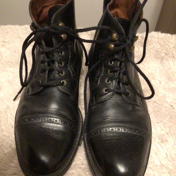 Carlo Morandi Leather Boots SZ 11/11.5 Made in Italy main image 6